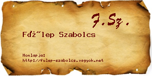 Fülep Szabolcs névjegykártya